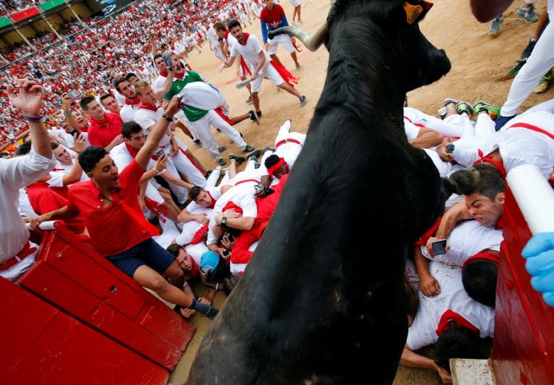 تصاویر | شوخی با شاخ گاو؛ رسم عجیب و خونین اسپانیایی‌ها